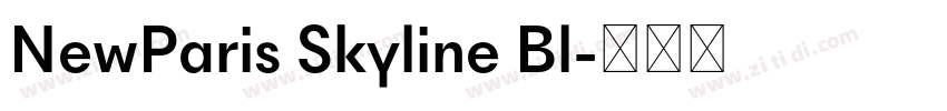 NewParis Skyline Bl字体转换 NewParis Skyline Bl字体转换